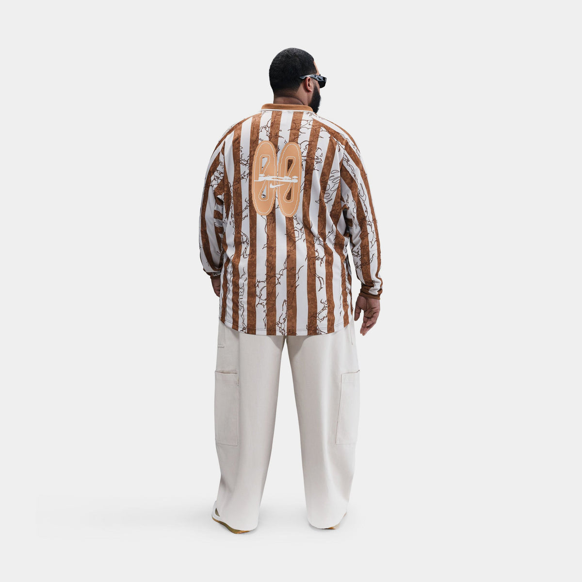 Exclusive Air VCTRY Long Sleeve Mens Jersey (Light British Tan/Phantom/Copper Moon) — S — Side View