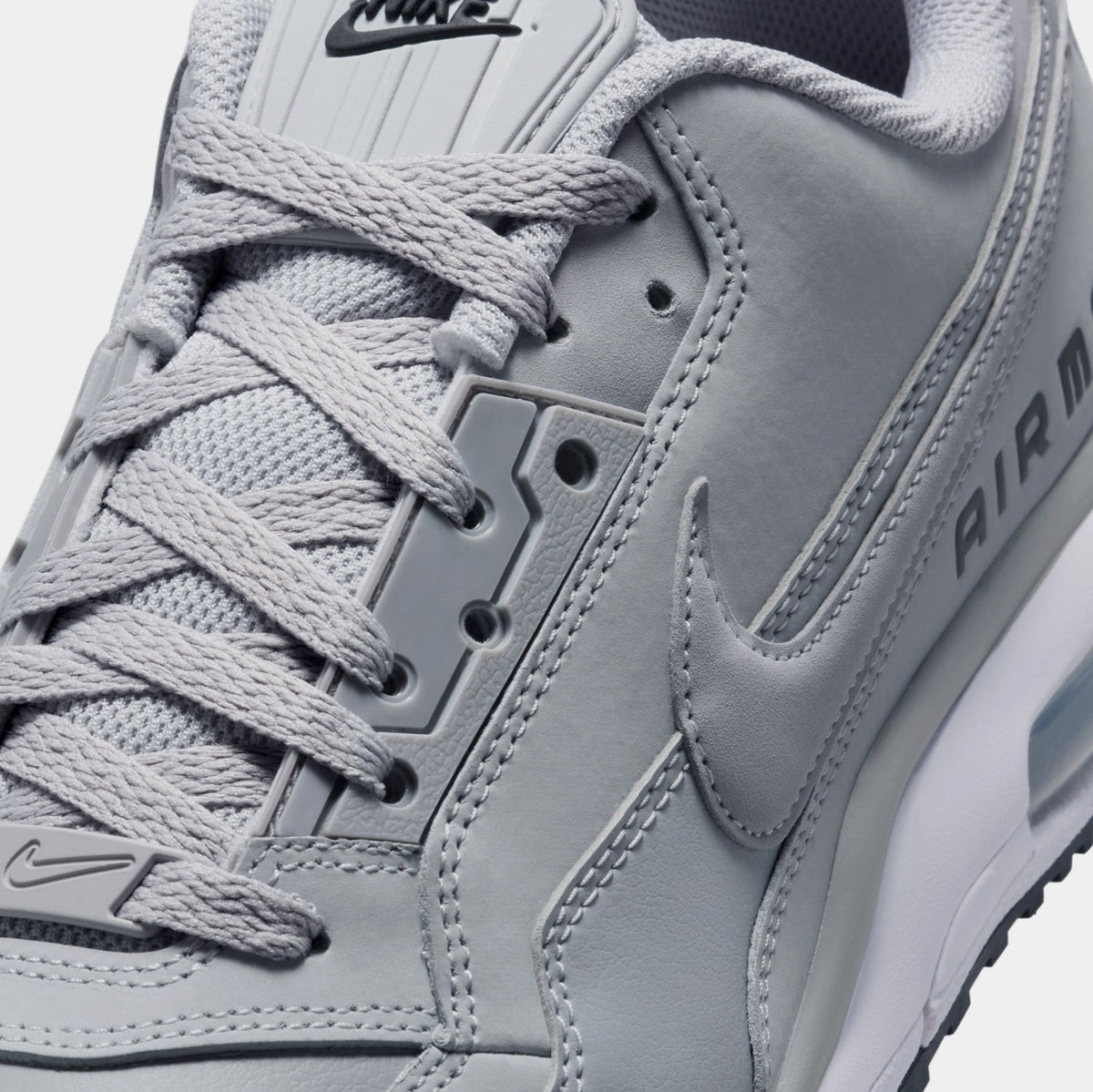 Exclusive Air Max LTD 3 Mens Running Shoes (Wolf Grey/Black) — 8 — Back View