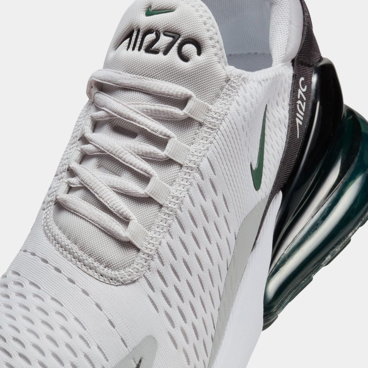 Exclusive Air Max 270 Mens Running Shoes (Vast Grey/Fir Light/Smoke Grey/Black) — 6 — Detail View