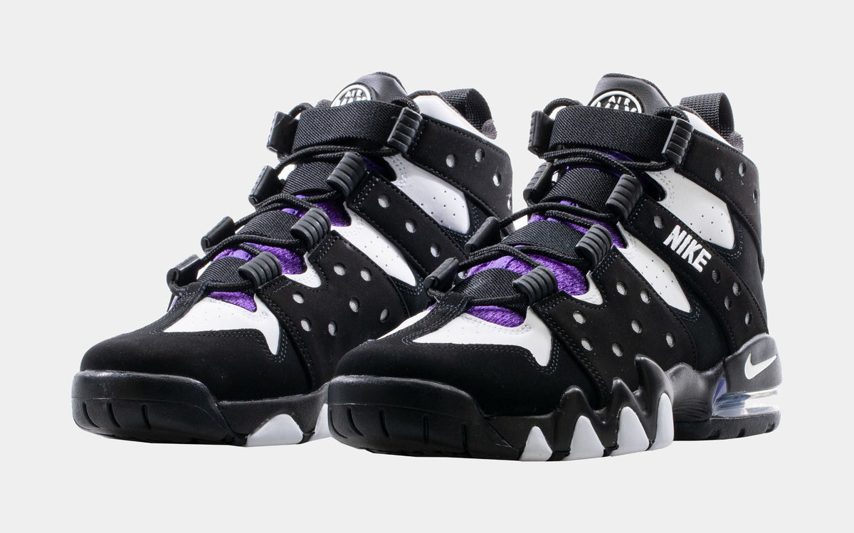 Exclusive Air Max 2 CB 94 Mens Lifestyle Shoes (Black/Pure Purple/White) — 4 — Top View