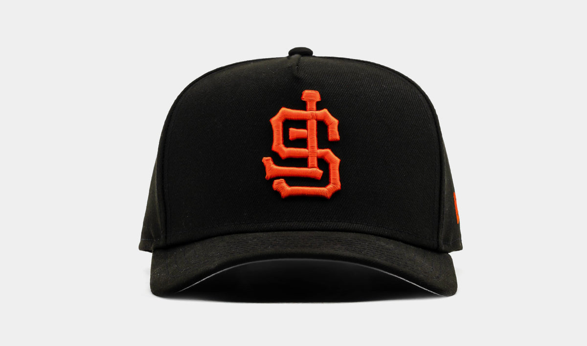 Exclusive Shoe Palace Exclusive San Francisco Giants Upside Down 950AF Snapback Mens Hat (Black/Orange) — OS — Front View