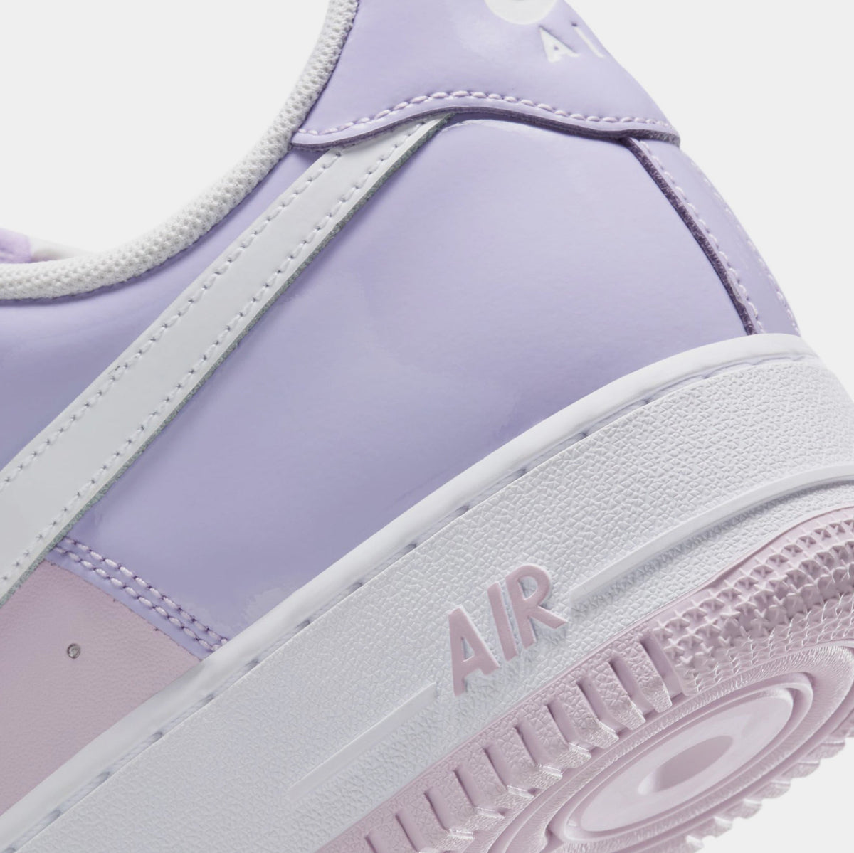 Exclusive Air Force 1 Hydrangeas Mens Basketball Shoes (Hydrangeas/White/Doll) — 6 — Back View
