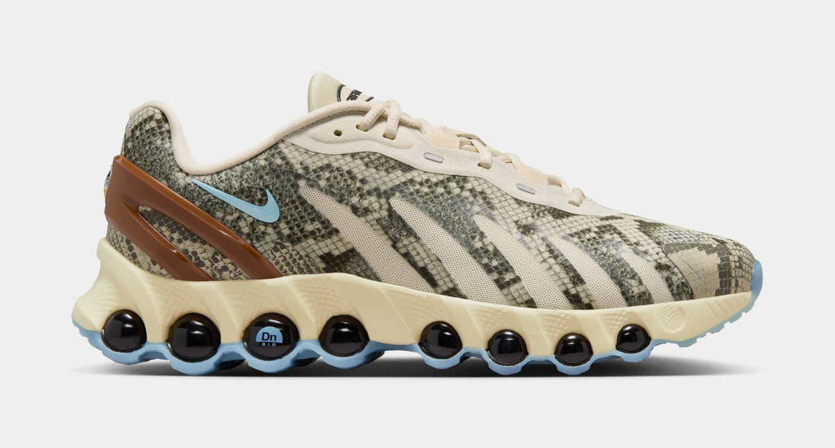 Exclusive Air Max Dn8 Snakeskin Mens Running Shoes (Light Khaki/Denim Turquoise/Light Khaki) — 4 — Front View