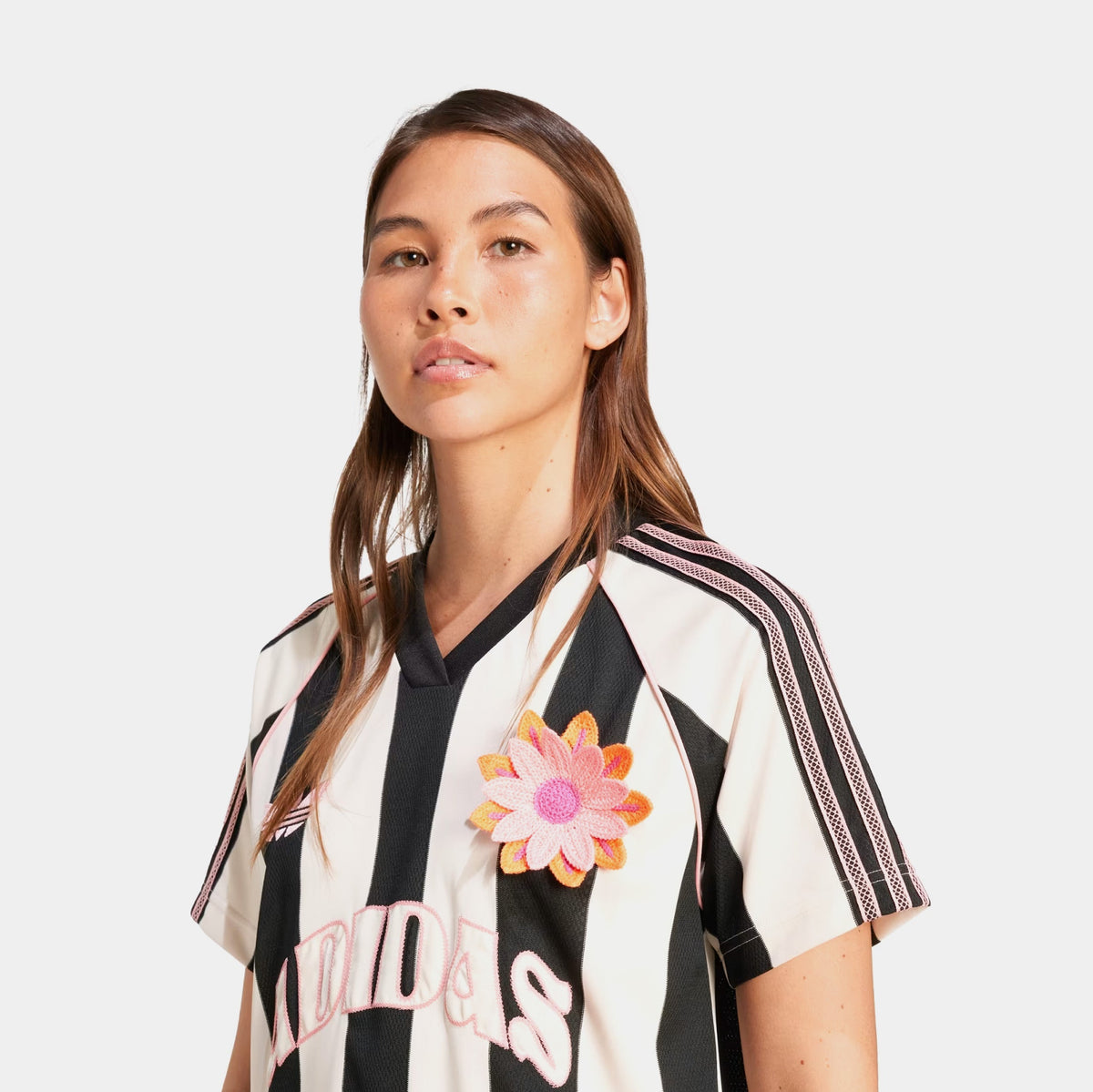 Exclusive Summer Glow Womens Jersey (Wonder White/Black) — XS — Back View