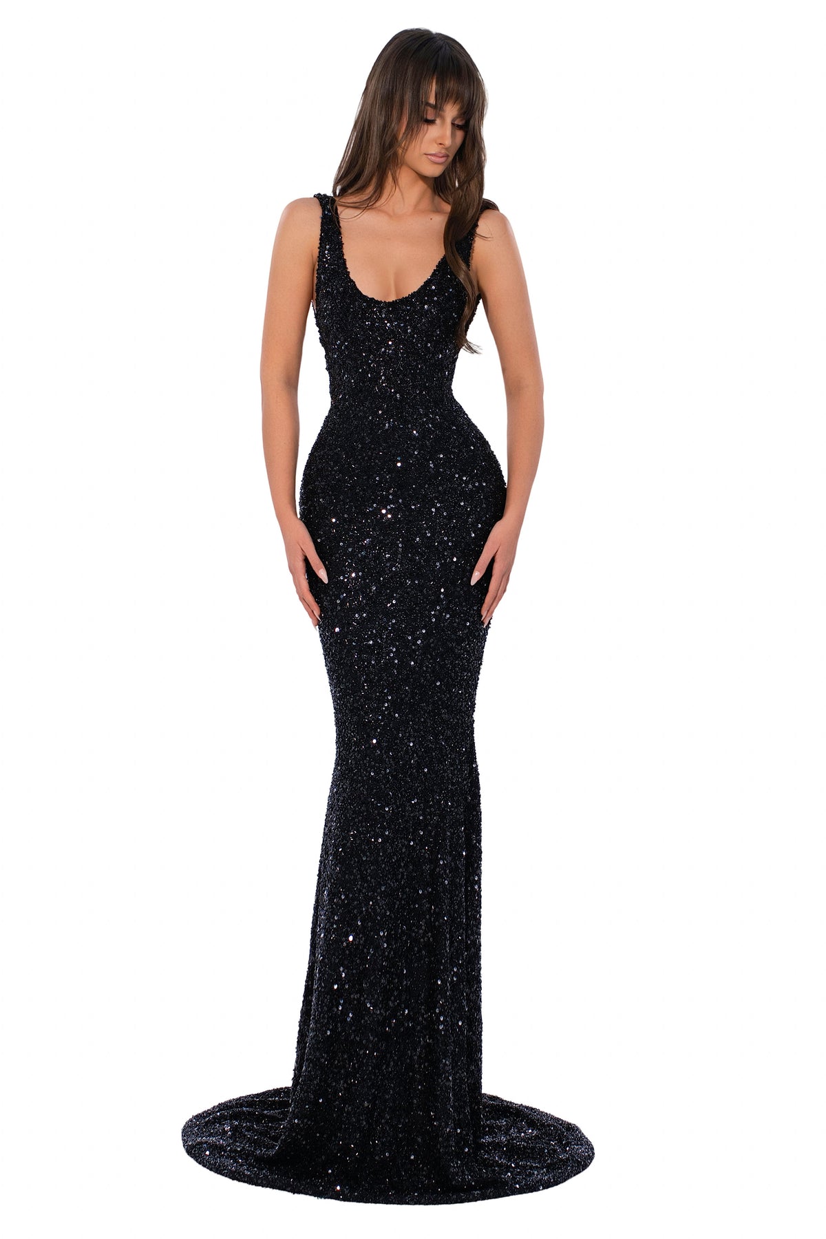 Exclusive Midnight Starlight Gown — XXS — Front View