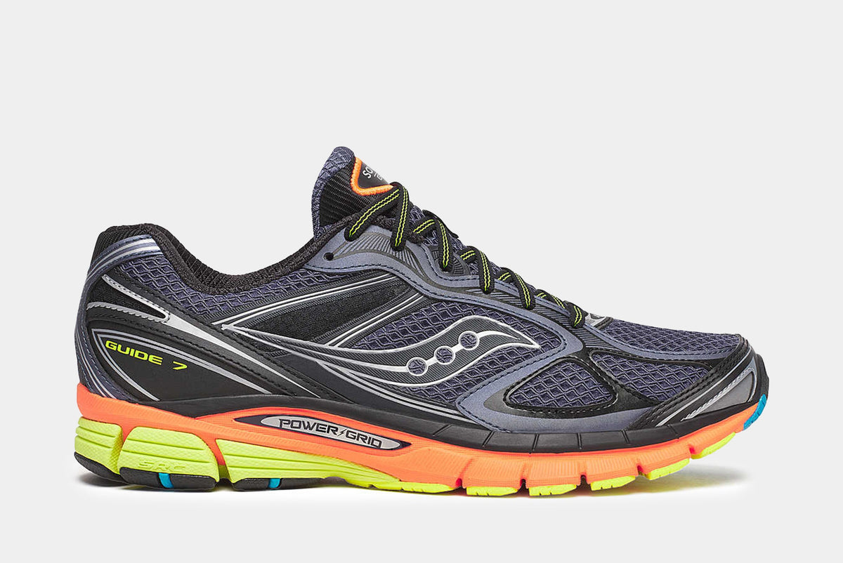 Exclusive Guide 7 Mens Running Shoes (Black/Orange) — 4 — Front View