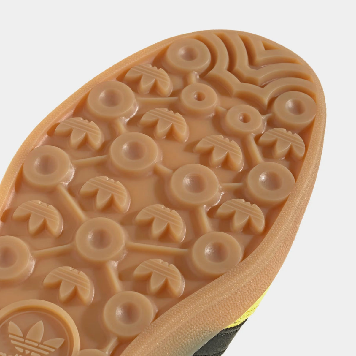 Exclusive Gazelle Indoor Mens Lifestyle Shoes (Shock Yellow/Core Black/Gold Metallic) — 4 — Top View