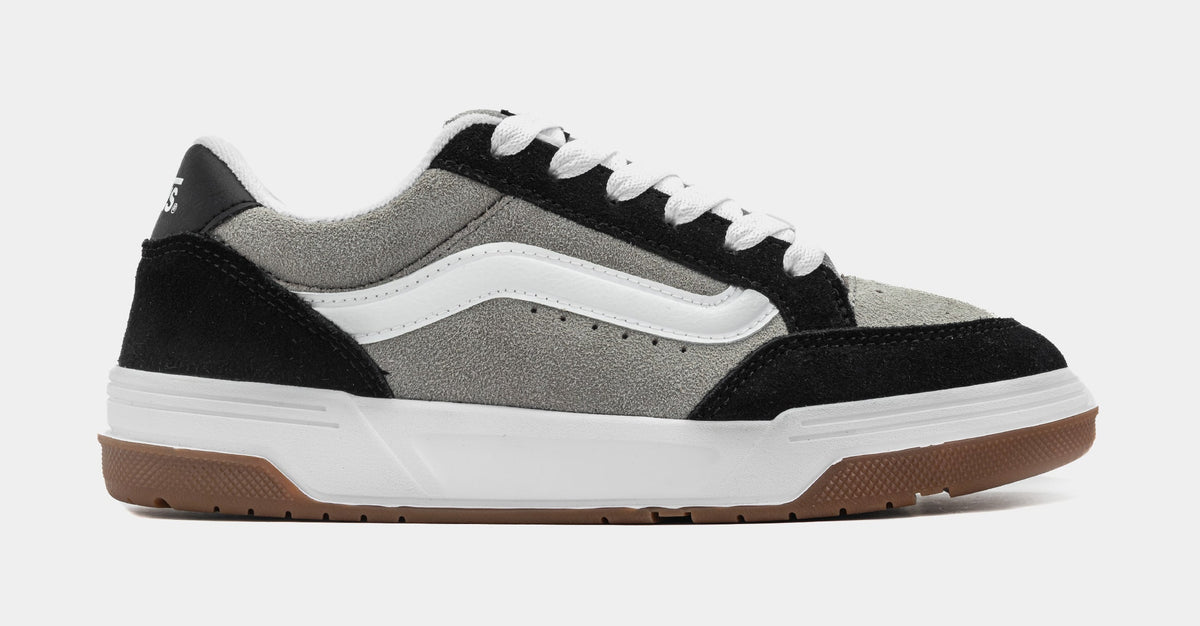 Exclusive Hylane Grade School Skate Shoes (Black/Grey) — 3.5Y — Front View