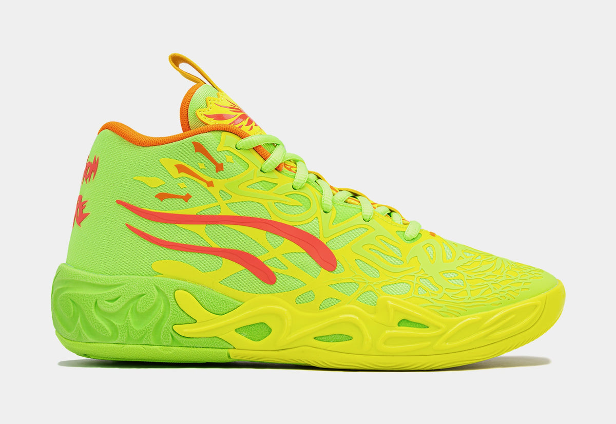 Exclusive MB.04 Grade School Basketball Shoes (Green/Yellow) — 4Y — Front View