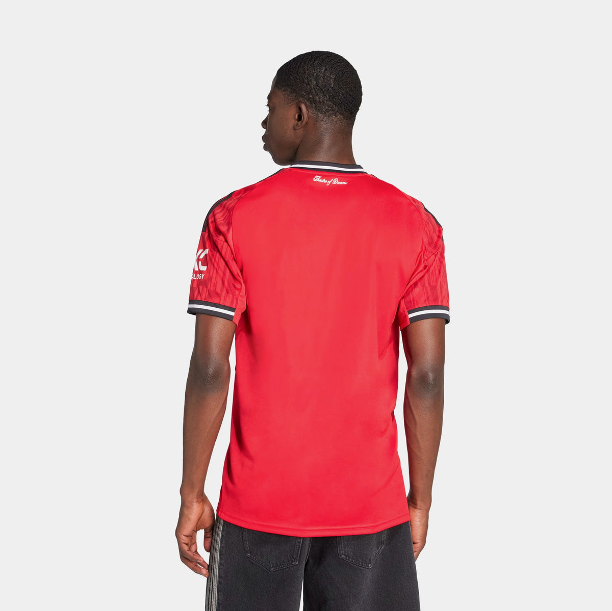 Exclusive Manchester United 25/26 Home Mens Jersey (Red) — S — Side View