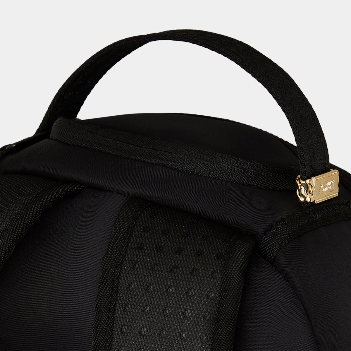 Exclusive Shark Central Nylon Mens Backpack (Black/Grey/Black) — OS — Detail View