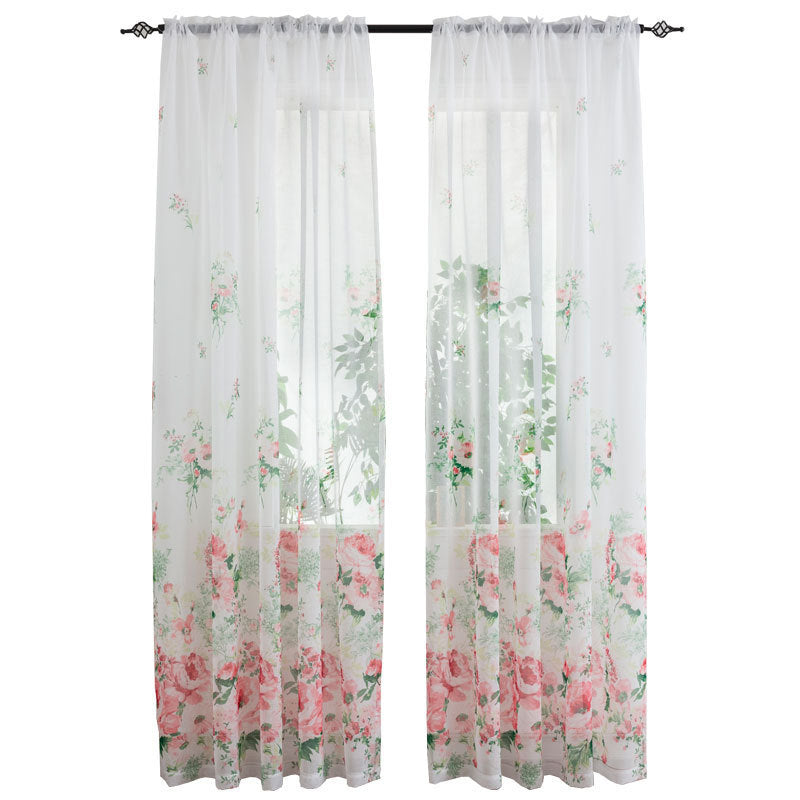 Exclusive Light Transmission Decorative Curtain — Blue — Size 1x 2 M — Detail View