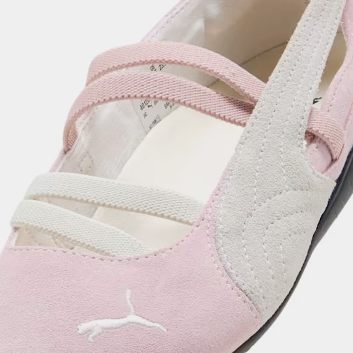 Exclusive Speedcat Ballet Suede Womens Lifestyle Shoes (Whisp Of Pink/Warm White) — 5.5 — Detail View