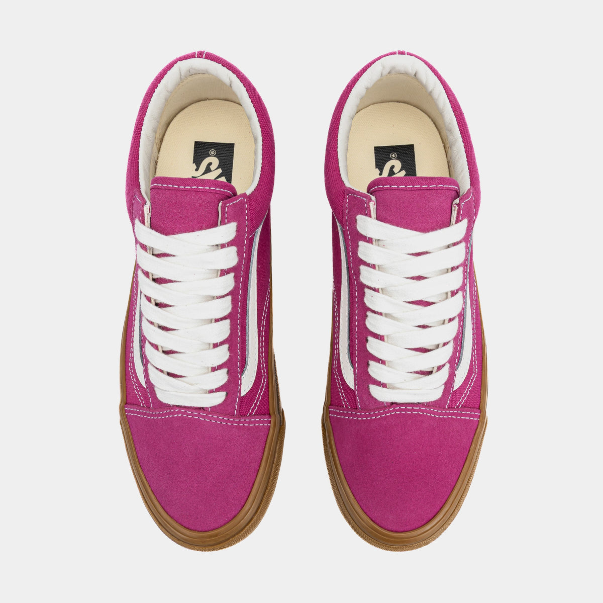 Exclusive LX Old Skool Mens Lifestyle Shoes (Pink/White/Gum) — 3.5 — Side View