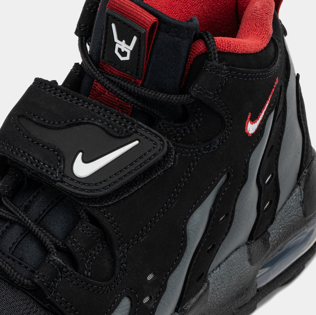 Exclusive Air DT Max '96 Falcons Mens Basketball Shoes (Black/White/Team Anthracite/Metallic Silver/Fire Red) Final Sale — 6 — Side View
