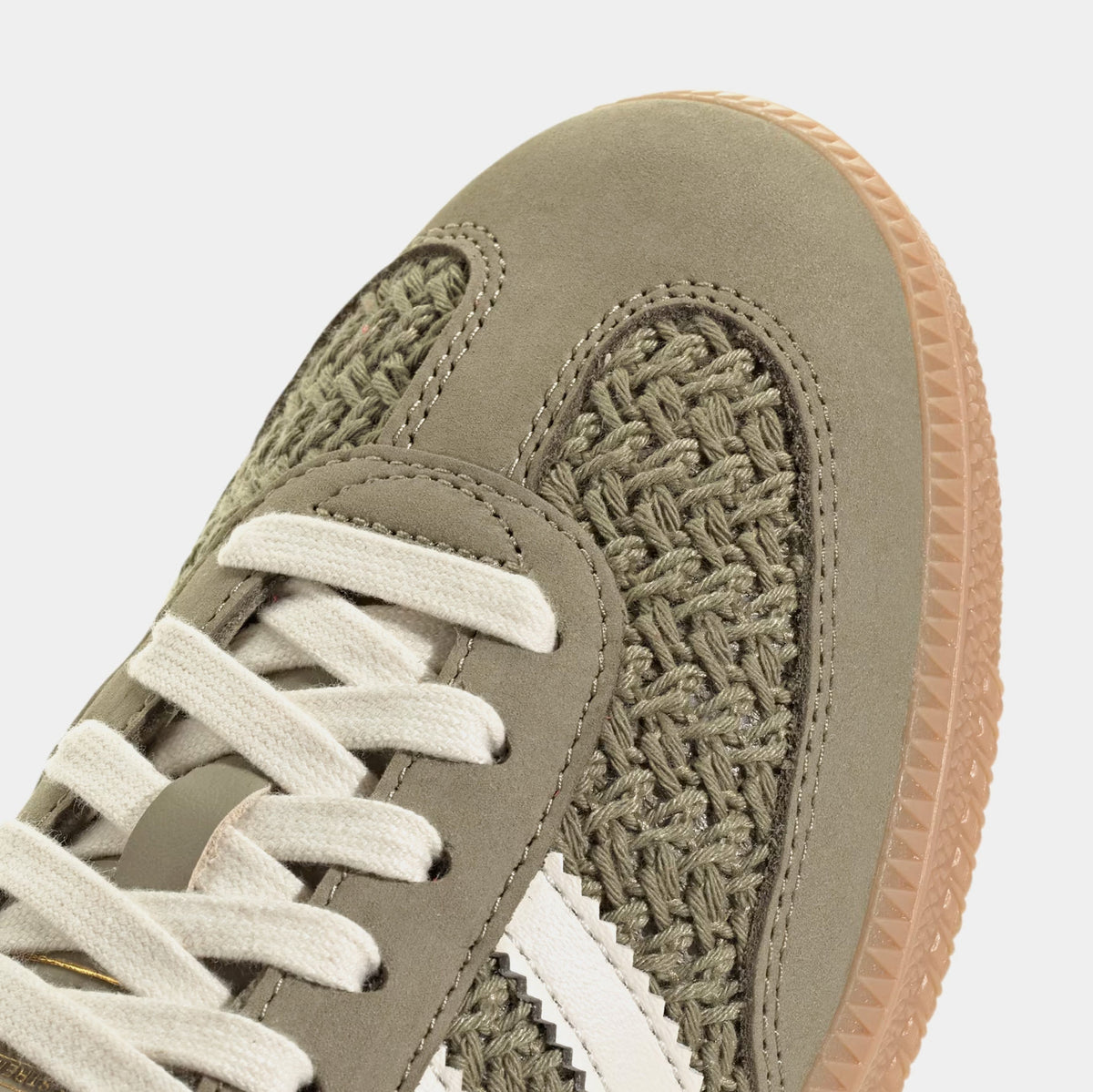 Exclusive Samba OG Crochet Womens Lifestyle Shoes (Orbit Green/Cream White/Gum) — 5 — Top View