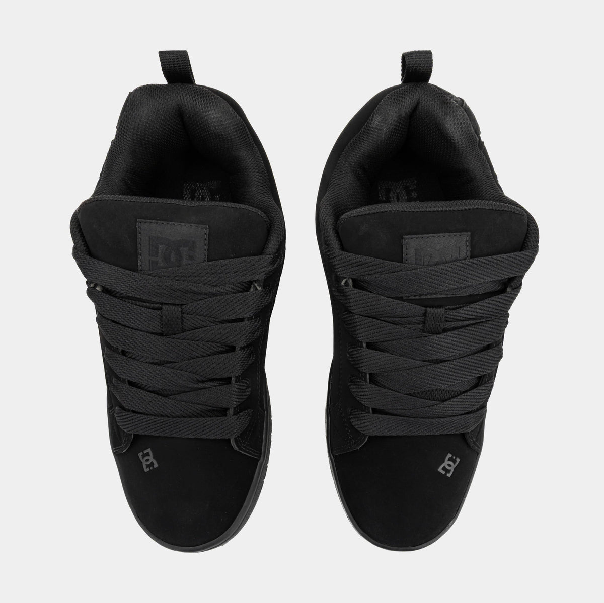 Exclusive Court Graffik Mens Skate Shoes (Black) — 7 — Side View