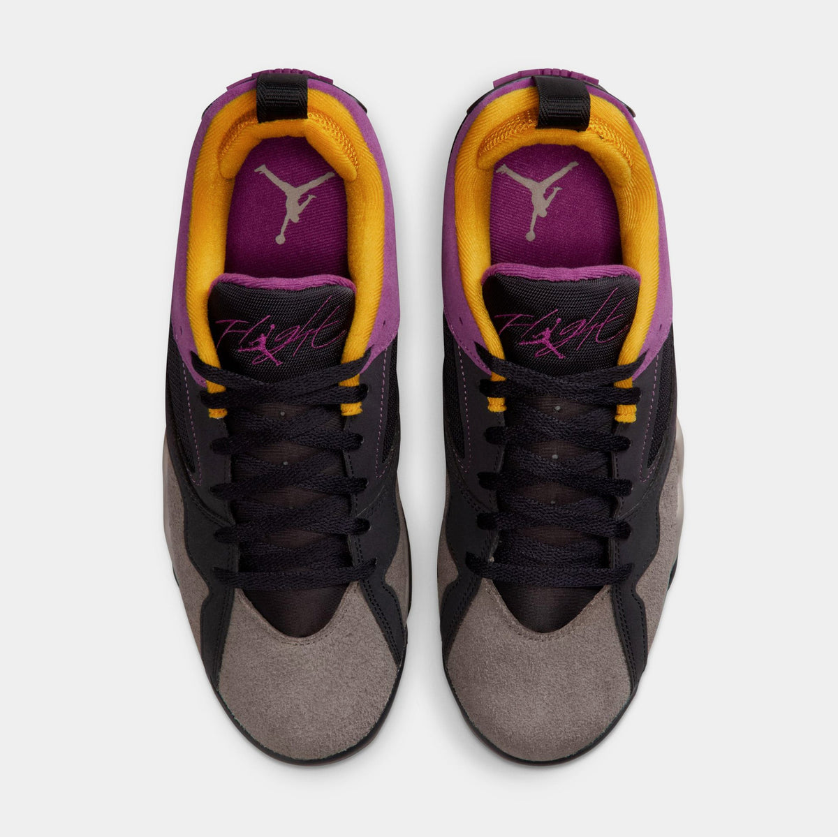 Exclusive Air Jordan MVP 92 Mens Lifestyle Shoes (Oil Grey/Cave Stone/Dark Sulphur/Viotech) — 7 — Side View