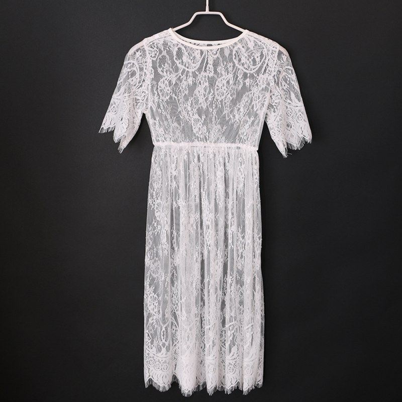 Transparent Dress Sleeve Beach Dress