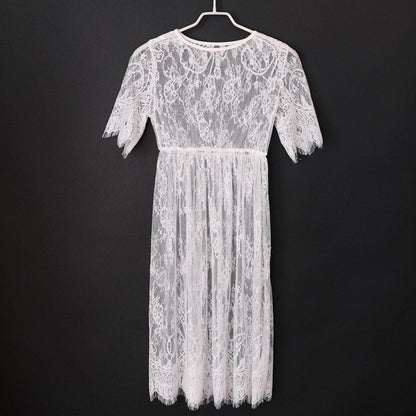 Transparent Dress Sleeve Beach Dress