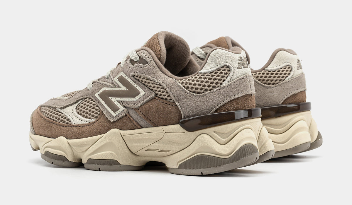 Exclusive 9060 Preschool Running Shoes (Mushroom/Arid Stone) — 10.5C — Detail View