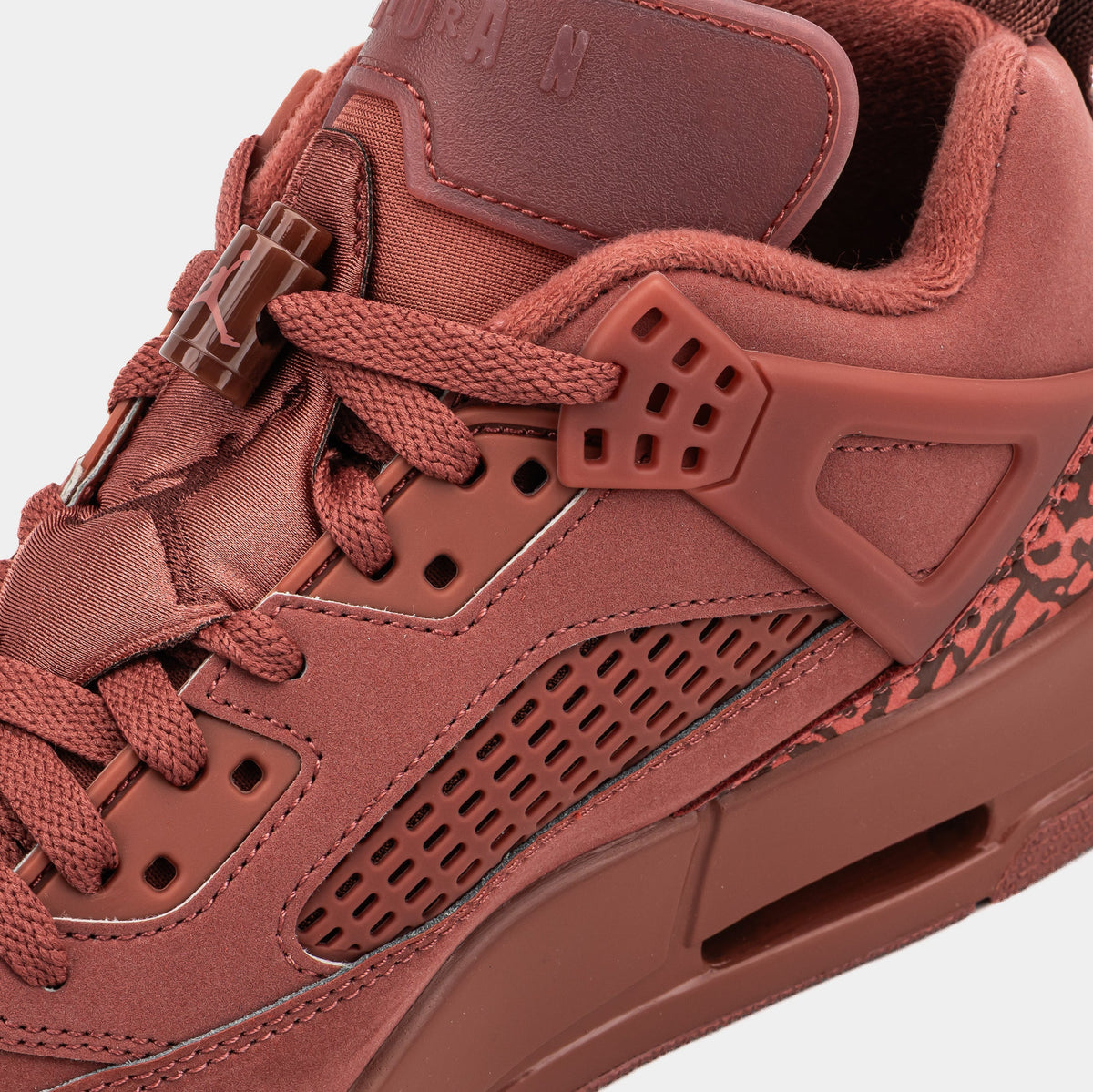Exclusive Spizike Low Mens Basketball Shoes (Canyon Rust/Dark Pony) — 8 — Back View