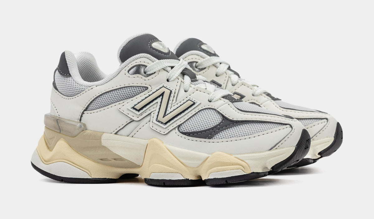 Exclusive 9060 Preschool Running Shoes (Sea Salt/Castle Rock) — 10.5C — Top View