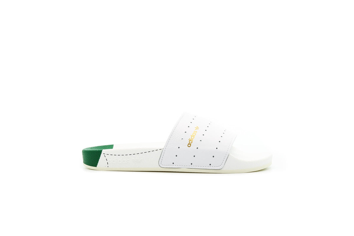 Exclusive adidas Originals ADILETTE "GREEN" — 3.5 — Front View