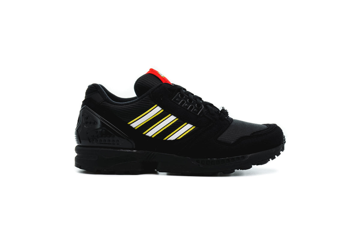 Exclusive adidas Originals ZX 8000 LEGO "CORE BLACK" — 3.5 — Front View