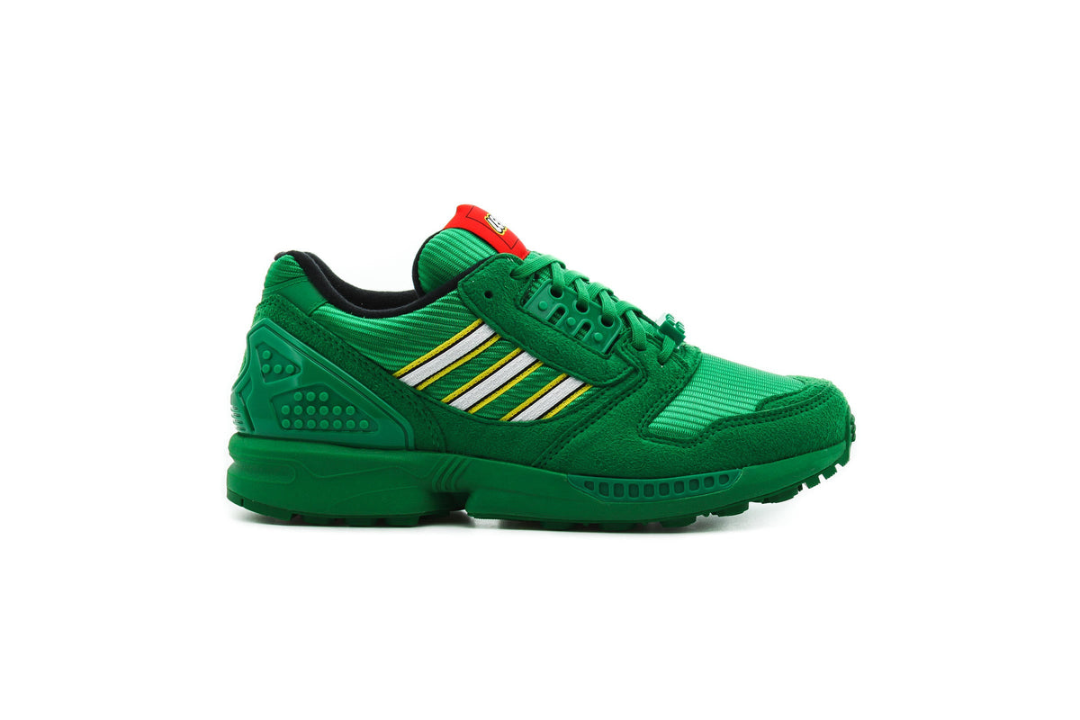 Exclusive adidas Originals ZX 8000 LEGO "GREEN" — 3.5 — Front View