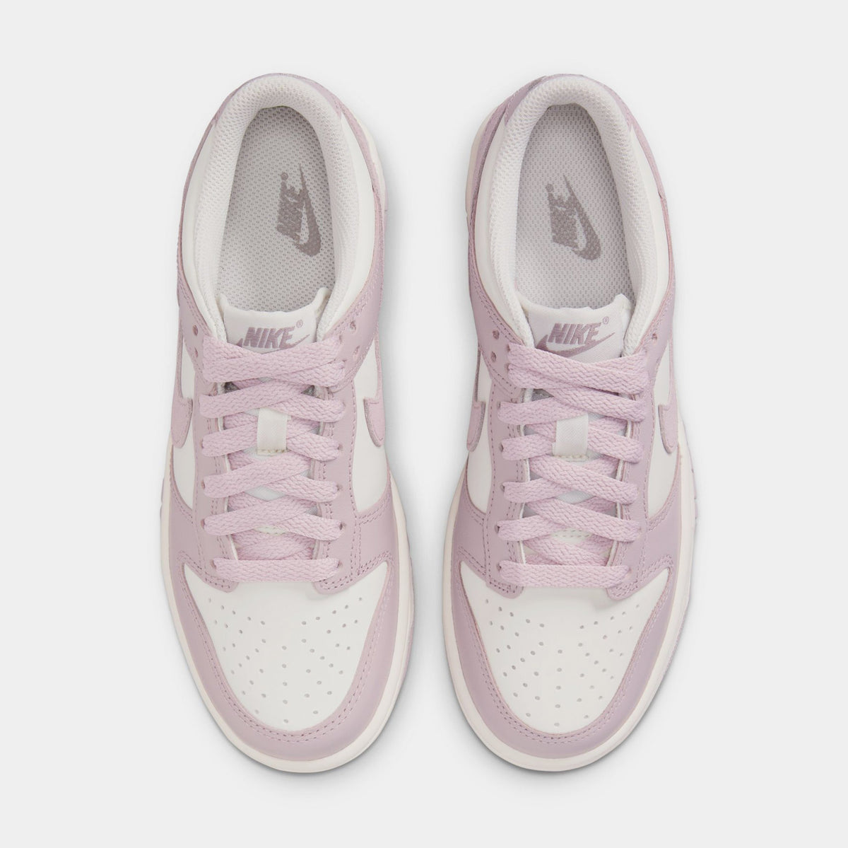 Exclusive Dunk Low Grade School Lifestyle Shoes (Sail/Particle Rose/Enigma Stone) — 3.5Y — Side View