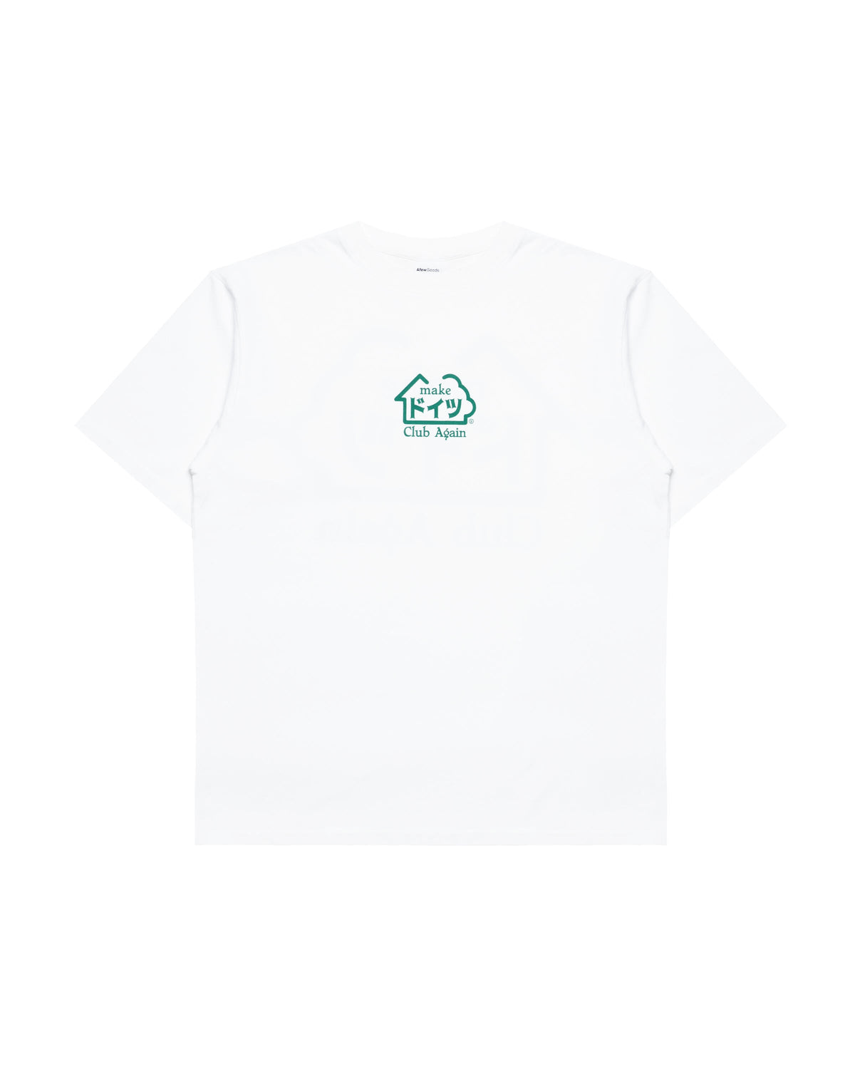 Exclusive Afew Goods x ATONE CLUB AGAIN TEE "WHITE" — 2XL — Front View