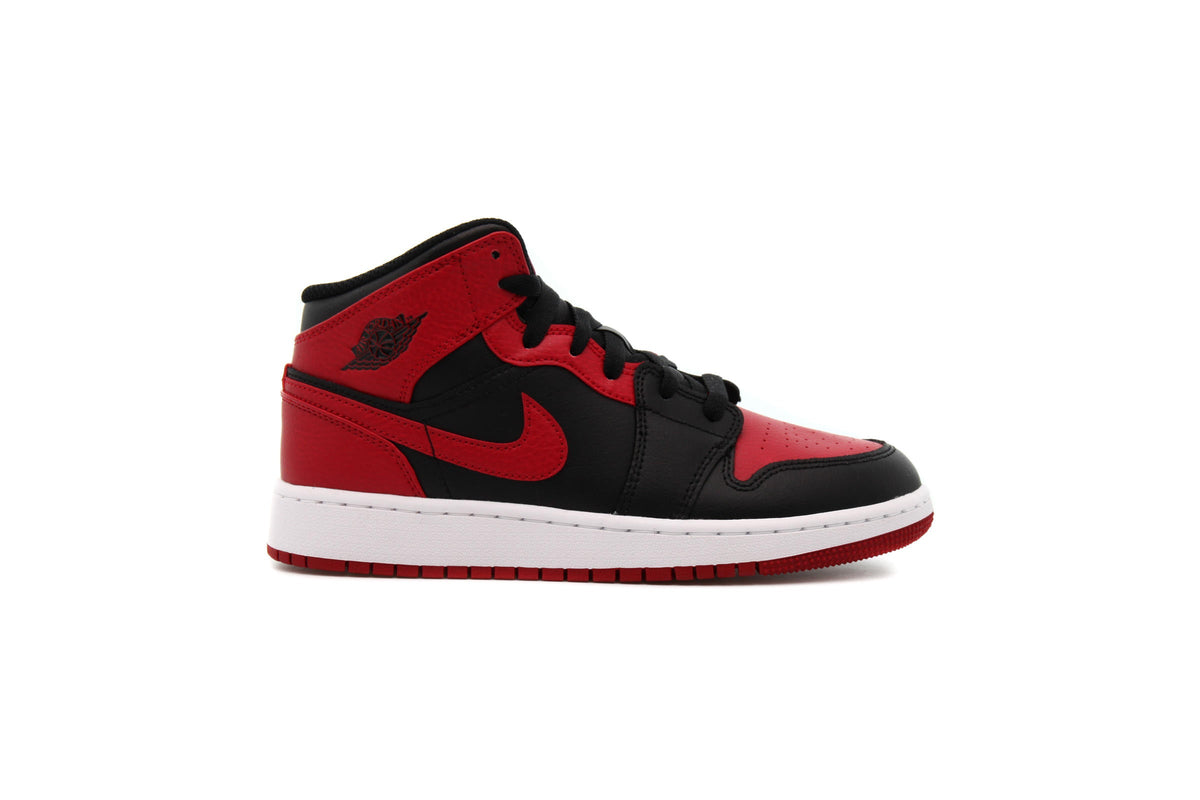 Exclusive Air Jordan 1 MID (GS) "BRED" — 3.5Y — Front View