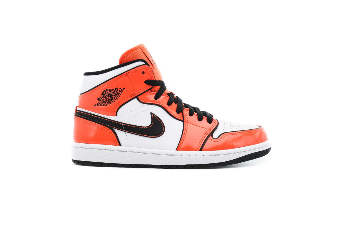 Exclusive Air Jordan 1 MID SE "TURF ORANGE" — 3.5 — Front View