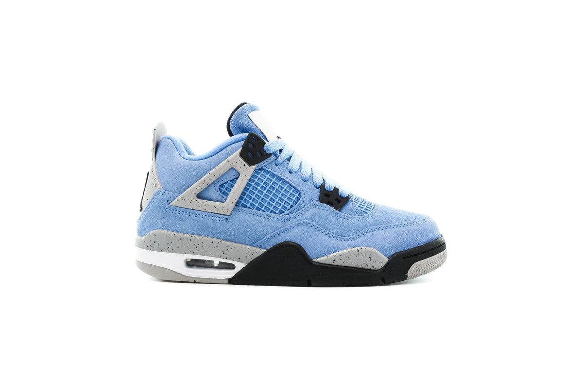 Exclusive Air Jordan 4 RETRO (GS) "UNIVERSITY BLUE" — 3.5Y — Front View