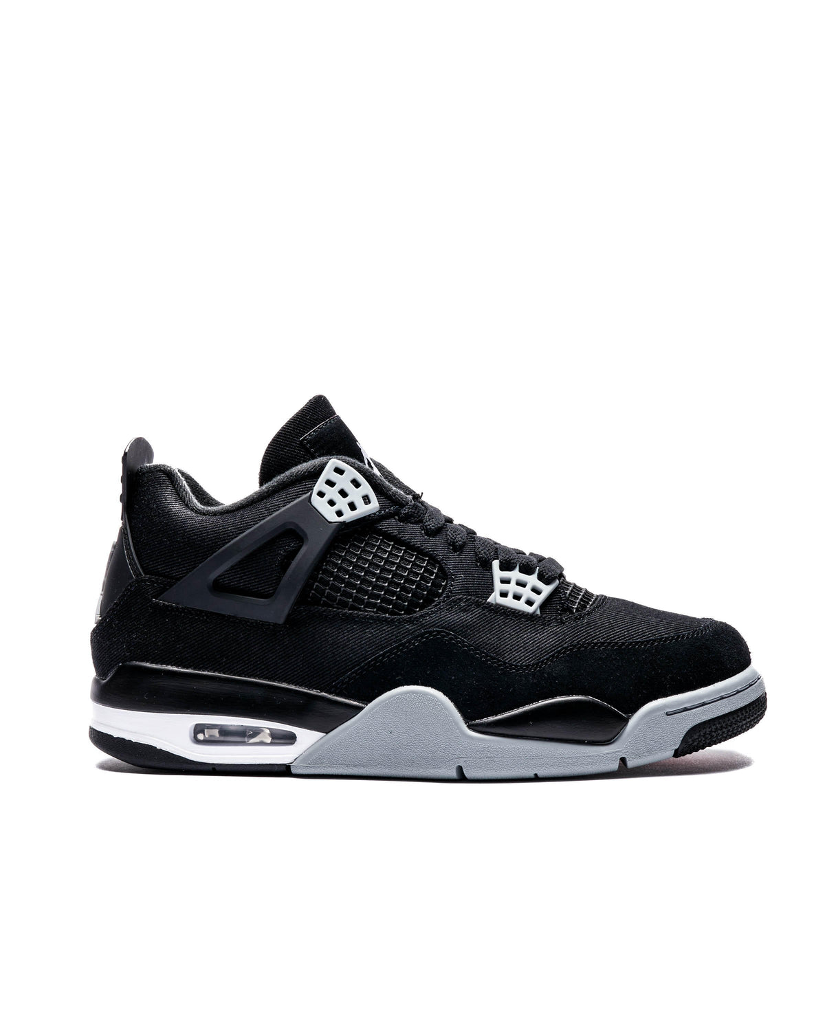 Exclusive Air Jordan 4 RETRO SE "BLACK CANVAS" — 3.5 — Front View