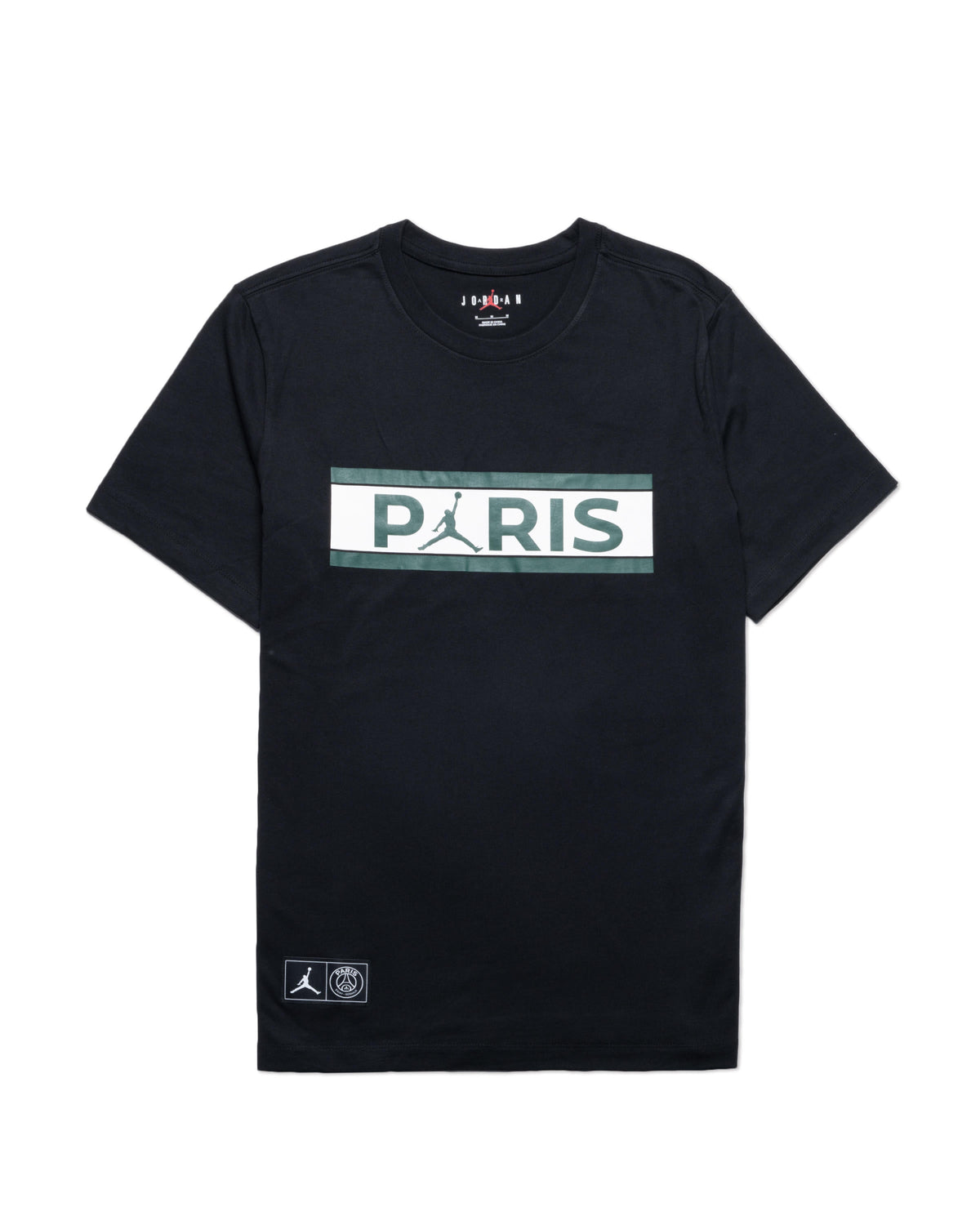 Exclusive Air Jordan x PSG WORDMARK TEE — 2XS — Front View