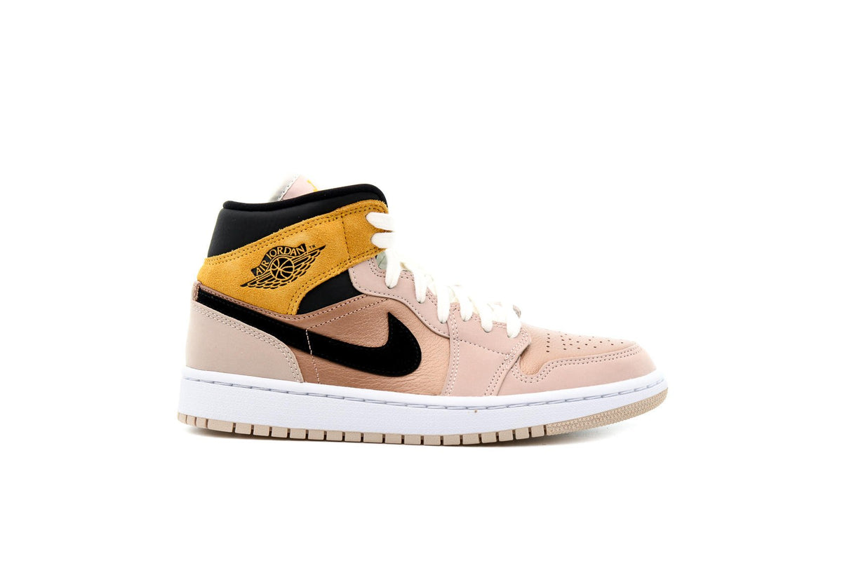 Exclusive Air Jordan WMNS 1 MID SE "PARTICLE BEIGE" — 5 — Front View