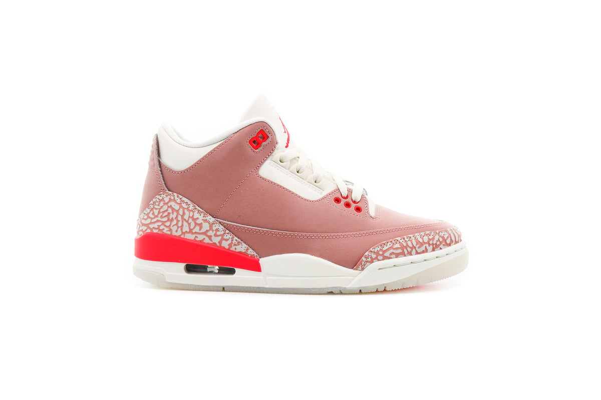 Exclusive Air Jordan WMNS 3 RETRO "RUST PINK" — 5 — Front View