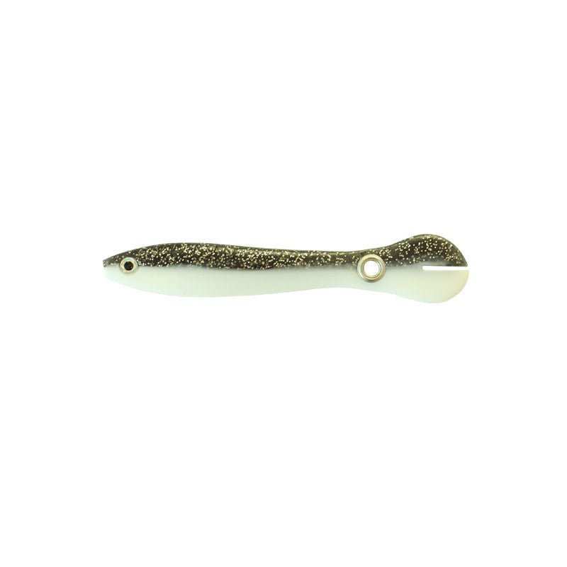 Exclusive Artificial Swimming Soft Fishing Bait — 1black back — Size 1PC — Width 10cm — Back View