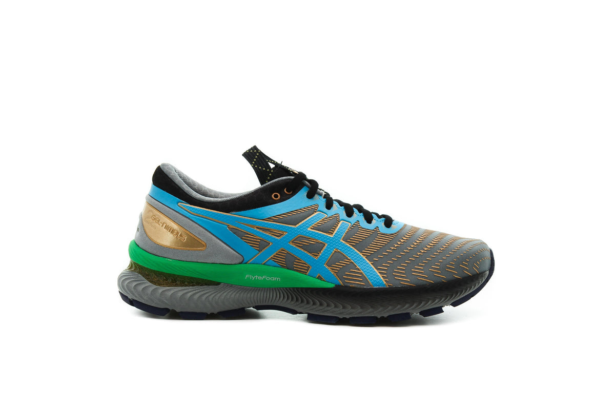 Exclusive Asics FN1-S GEL-NIMBUS 22 "STONE GREY" — 5 — Front View