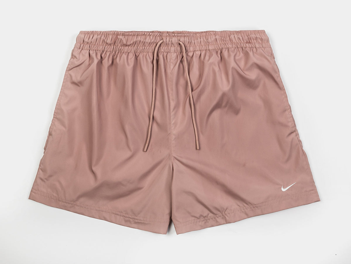 Exclusive NSW Classic Woven Womens Shorts (Pink/Beige) — XS — Front View