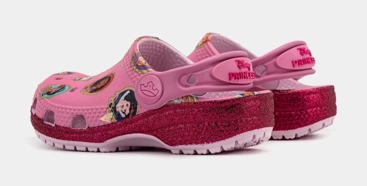 Exclusive Disney Princess Classic Clog Infant Toddler Sandals (Soft Pink) — 4C — Detail View