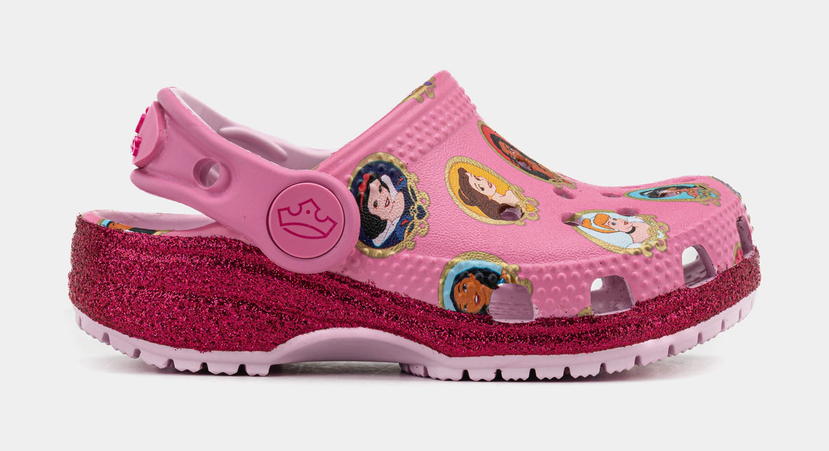 Exclusive Disney Princess Classic Clog Infant Toddler Sandals (Soft Pink) — 4C — Front View