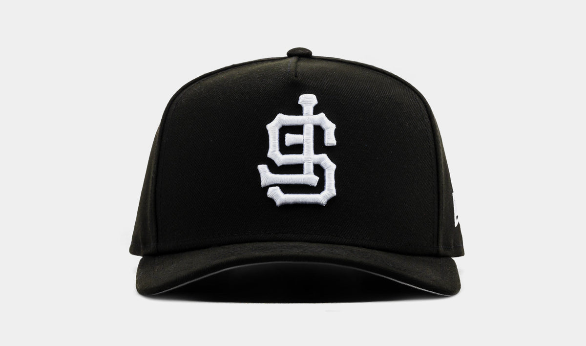 Exclusive Shoe Palace Exclusive San Francisco Giants Upside Down 950AF Curve Snapback Mens Hat (Black/White) — OS — Front View