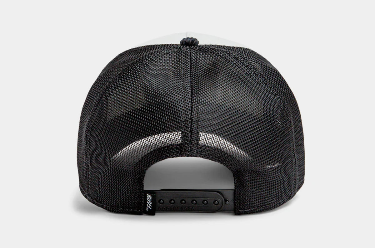 Exclusive Peehs Trucker Mens Hat (Black/White) — OS — Back View