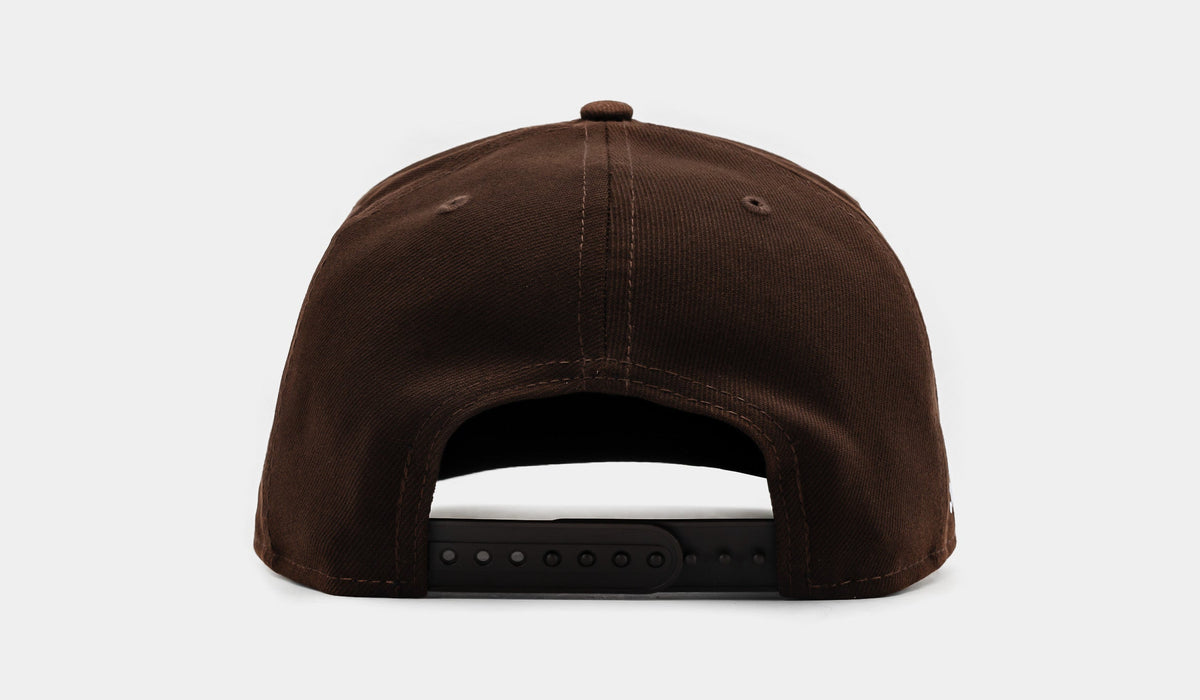 Exclusive Shoe Palace Exclusive San Diego Padres Side Script 950AF Snapback Mens Hat (Brown/Yellow) — OS — Back View