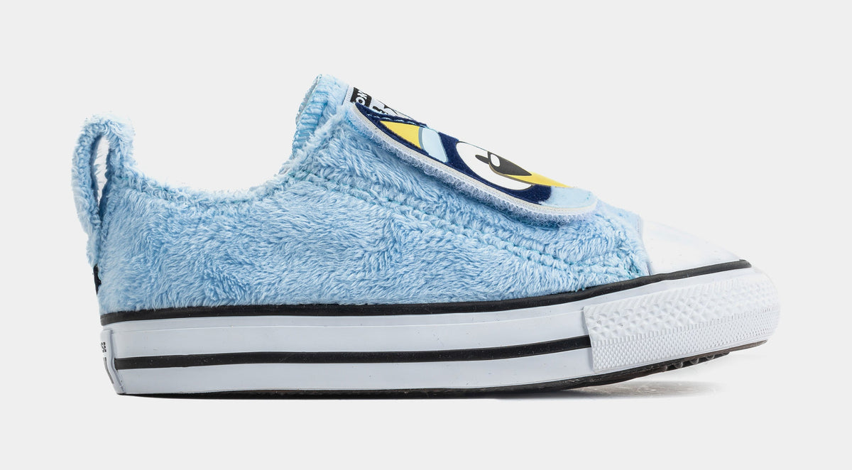 Exclusive Chuck Taylor All Star Low Bluey Infant Toddler Lifestyle Shoes (Blue/Orange) — 2C — Front View