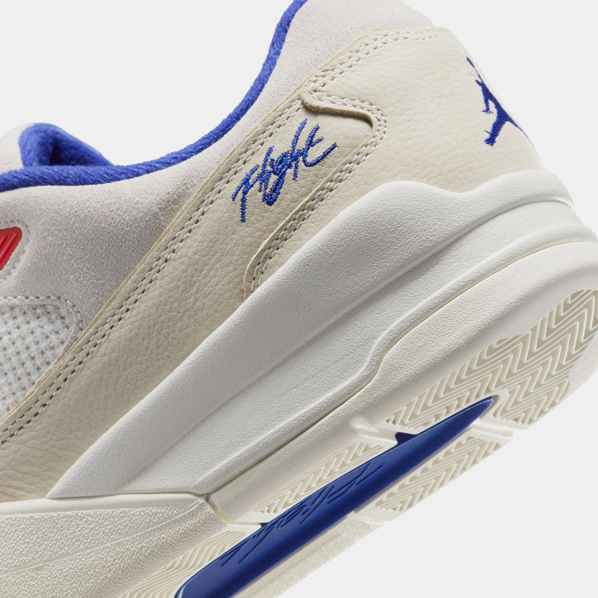 Exclusive Flight Court Mens Basketball Shoes (Phantom/Deep Royal Blue/Chile Red) — 7 — Lifestyle View
