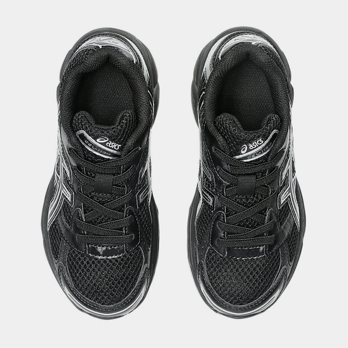 Exclusive Gel-1130 Preschool Lifestyle Shoes (Black/Silver) — 11C — Side View